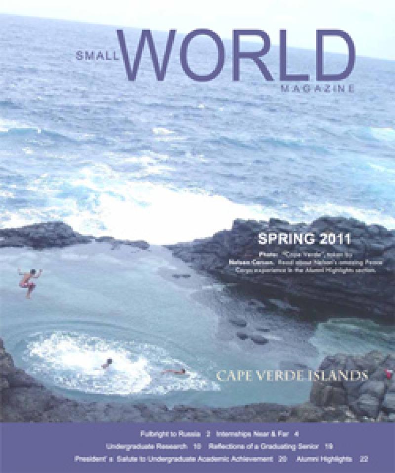 Cover image for the Spring 2011 issue of Small World Magazine.
