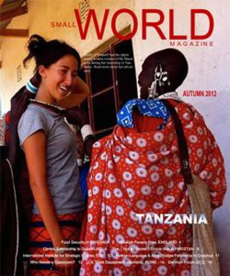 Cover image of the Autumn 2012 issue of Small World Magazine.
