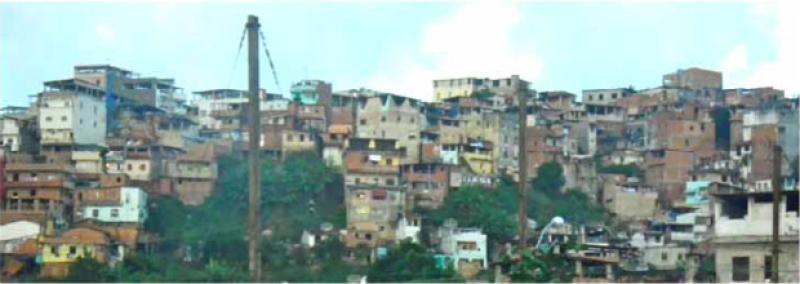 The Brazilian Favelas.