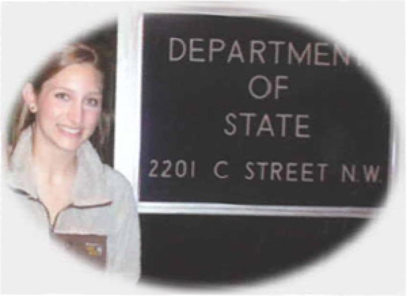 Kathryn Bashour recommends any student to pursue an internship with the State Department.