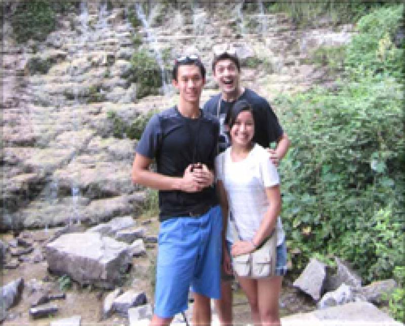 Adam (left in photo) also had the pleasure of hiking the Taihang Mountains with friends.