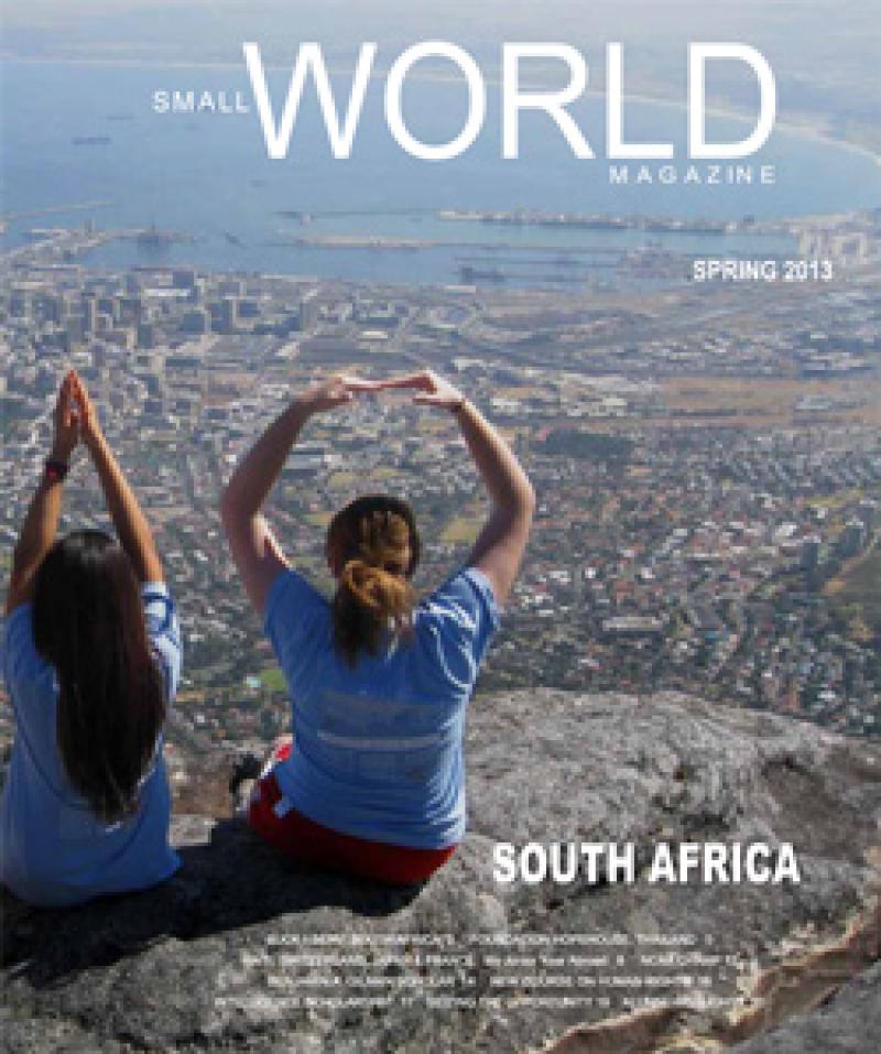 Cover image of the Spring 2013 issue of Small World Magazine.
