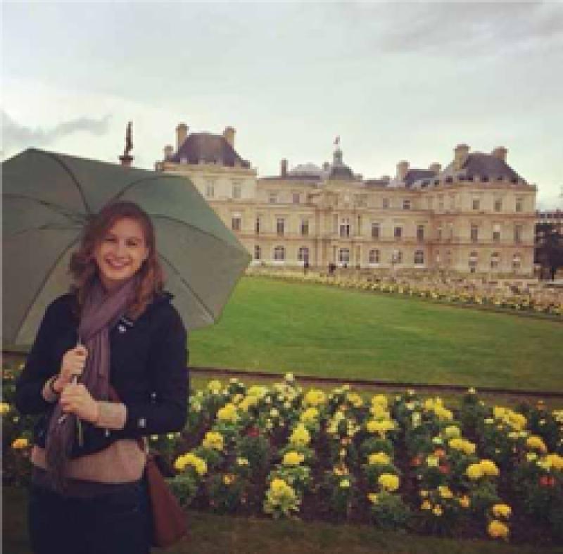 Anna at the Luxembourg Gardens.