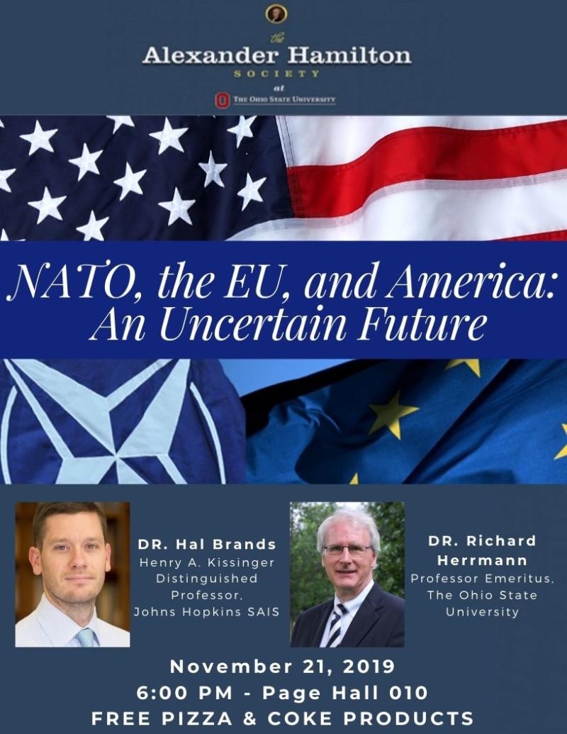 NATO the EU and America Flyer NATO, the EU and America lecture flyer