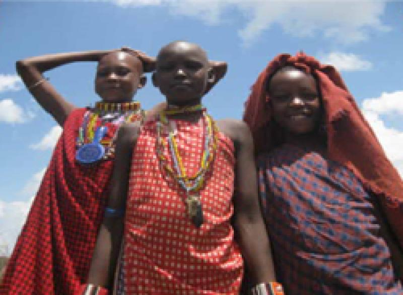 Children of Kathryn Hogan's host family. Children of Kathryn Hogan's host family.