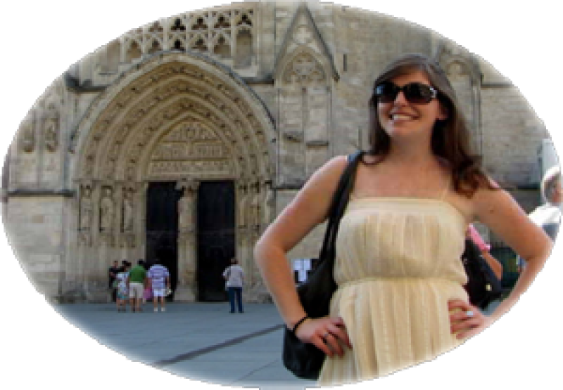 Gretchen Bateman in France. Gretchen Bateman in France.