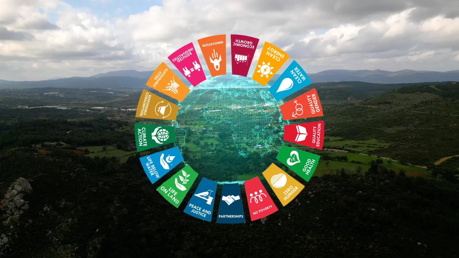 A graphic listing the United Nations Sustainable Development Goals