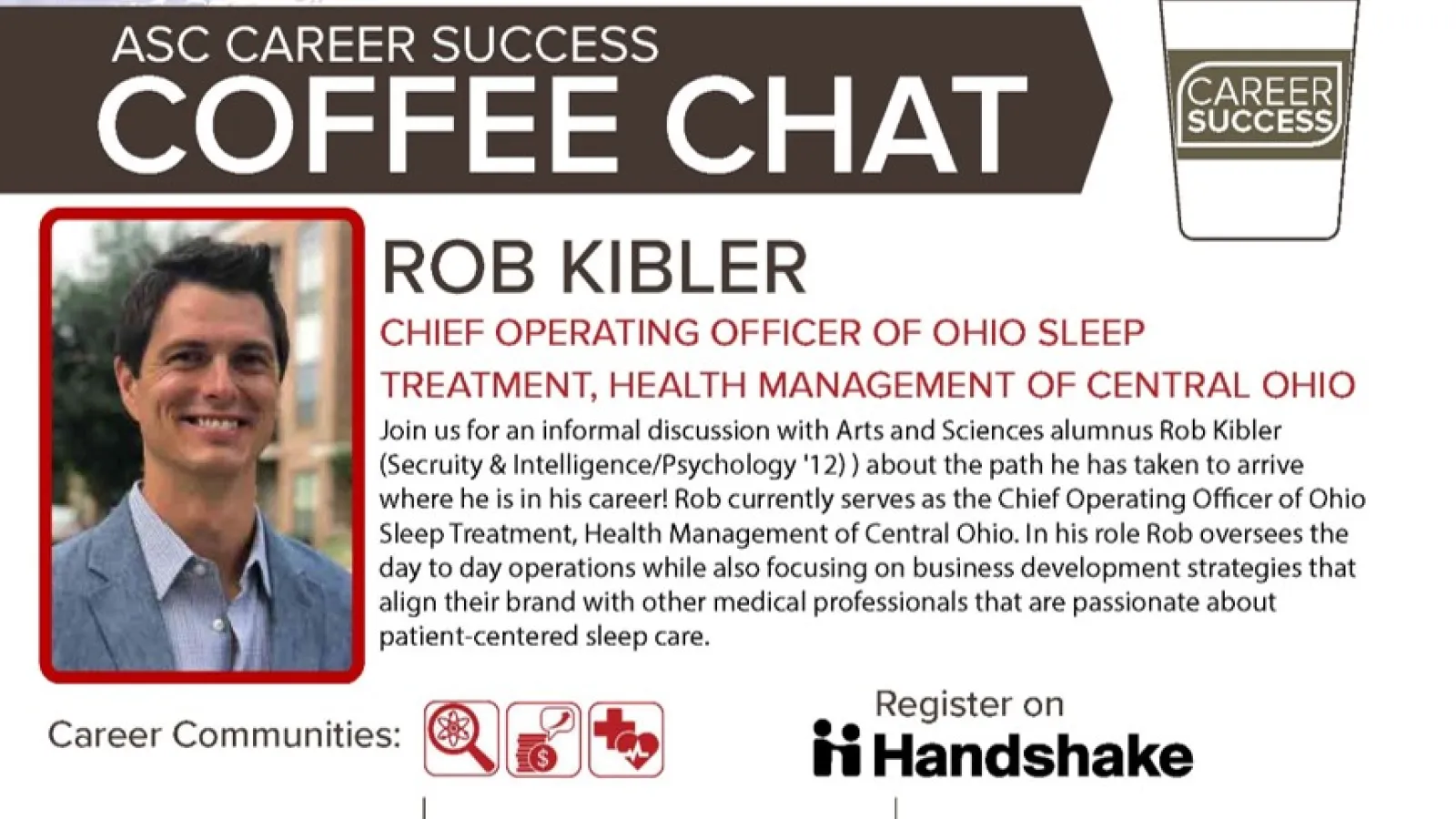 Coffee Chat with Rob Kibler flyer