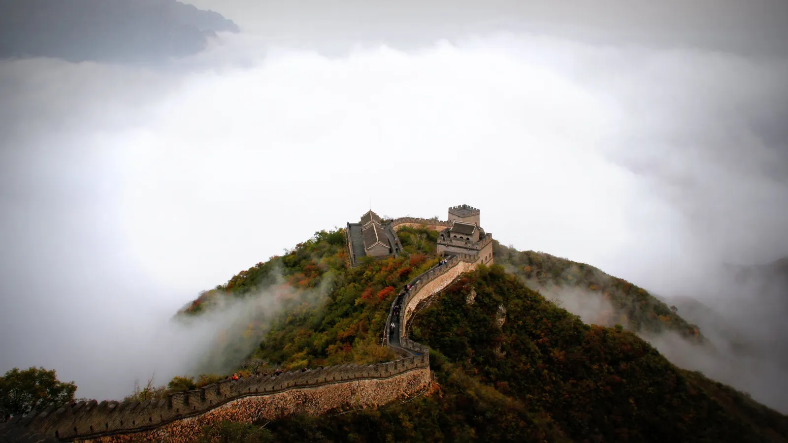 A photo of the Great Wall in China