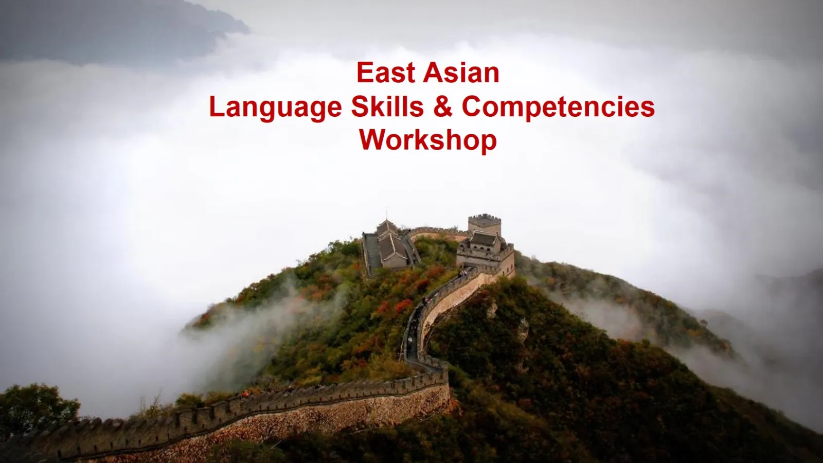East Asian Language and Competencies Workshop