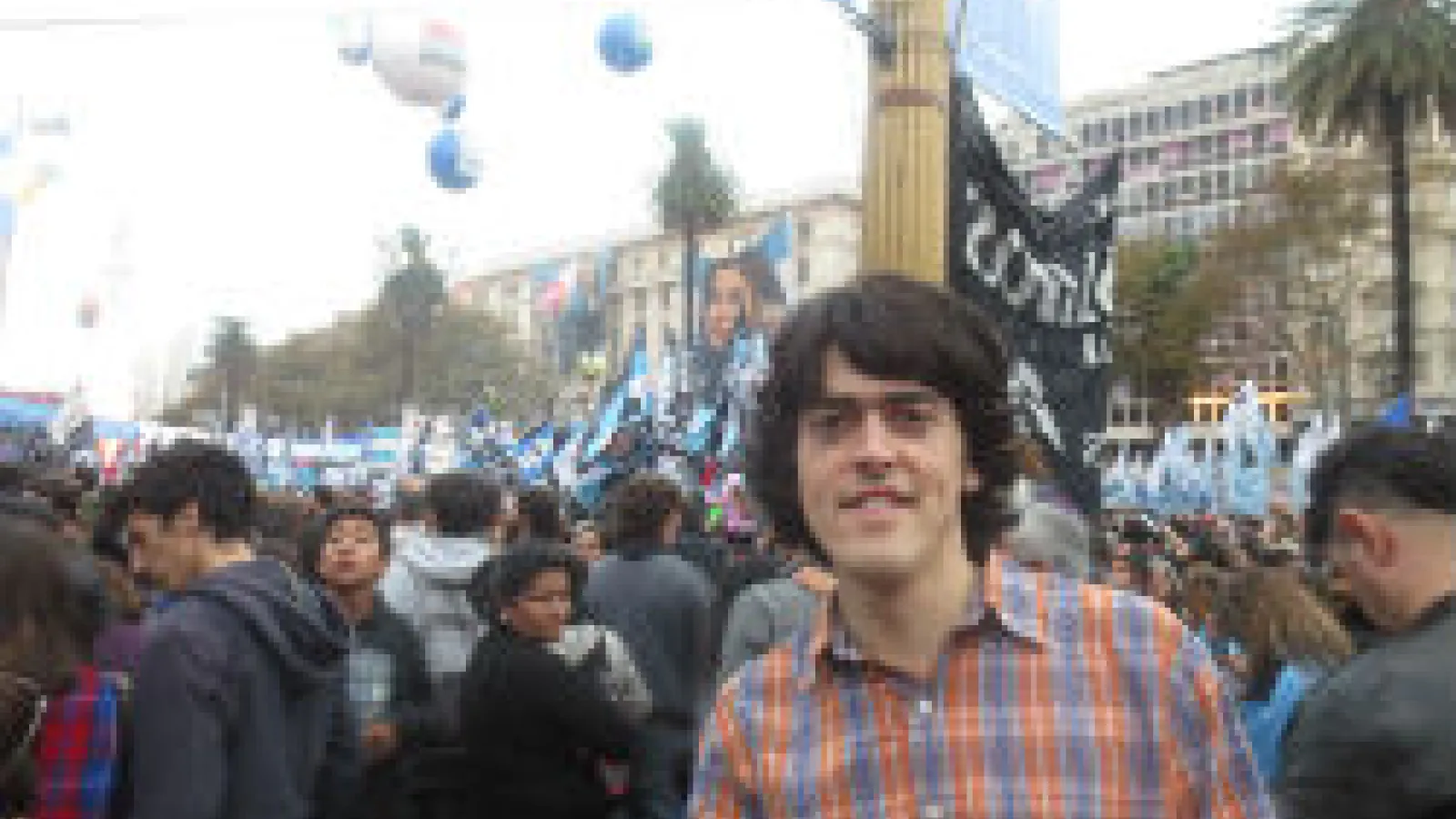 An image of international studies student Mircea Lazar during a study abroad trip to Buenos Aires, Argentina. 