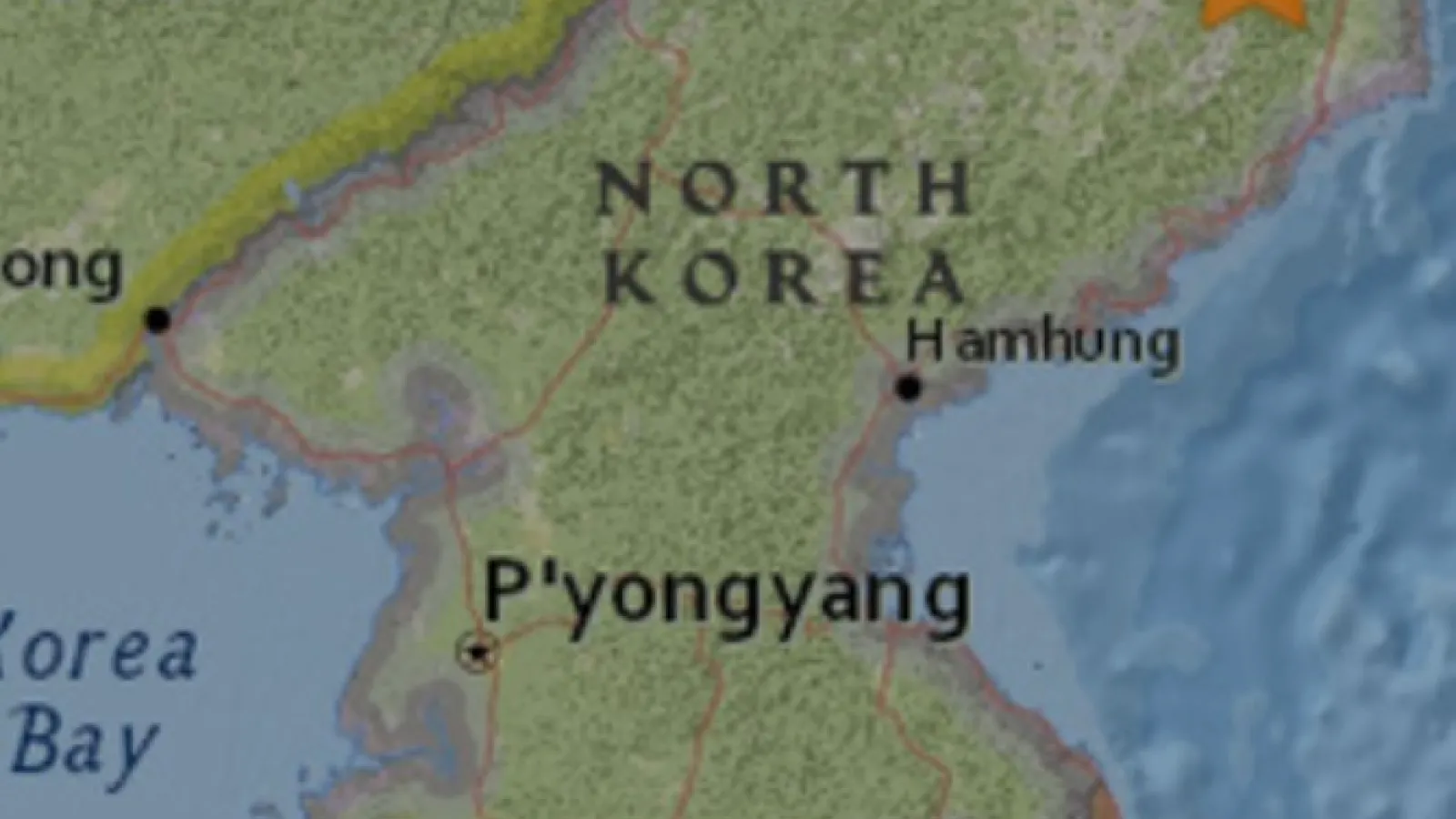 North Korean map