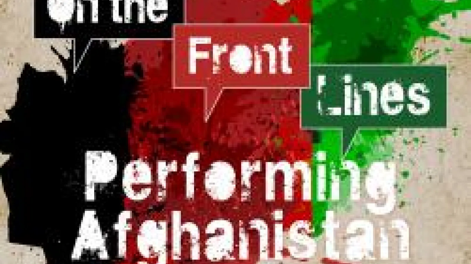 On the Front Lines Performing Afghanistan