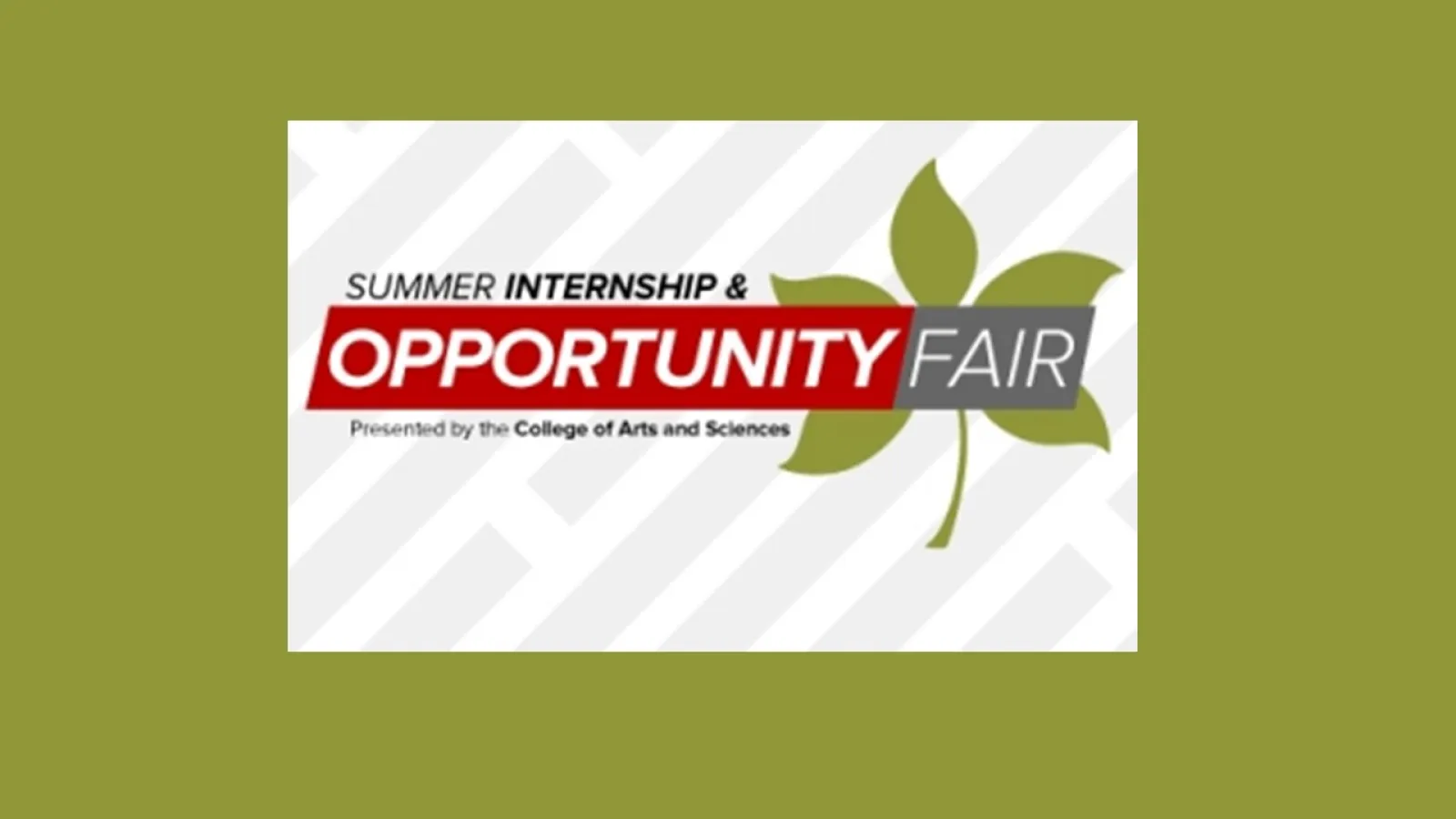 An image of the summer internship and opportunity fair logo. 
