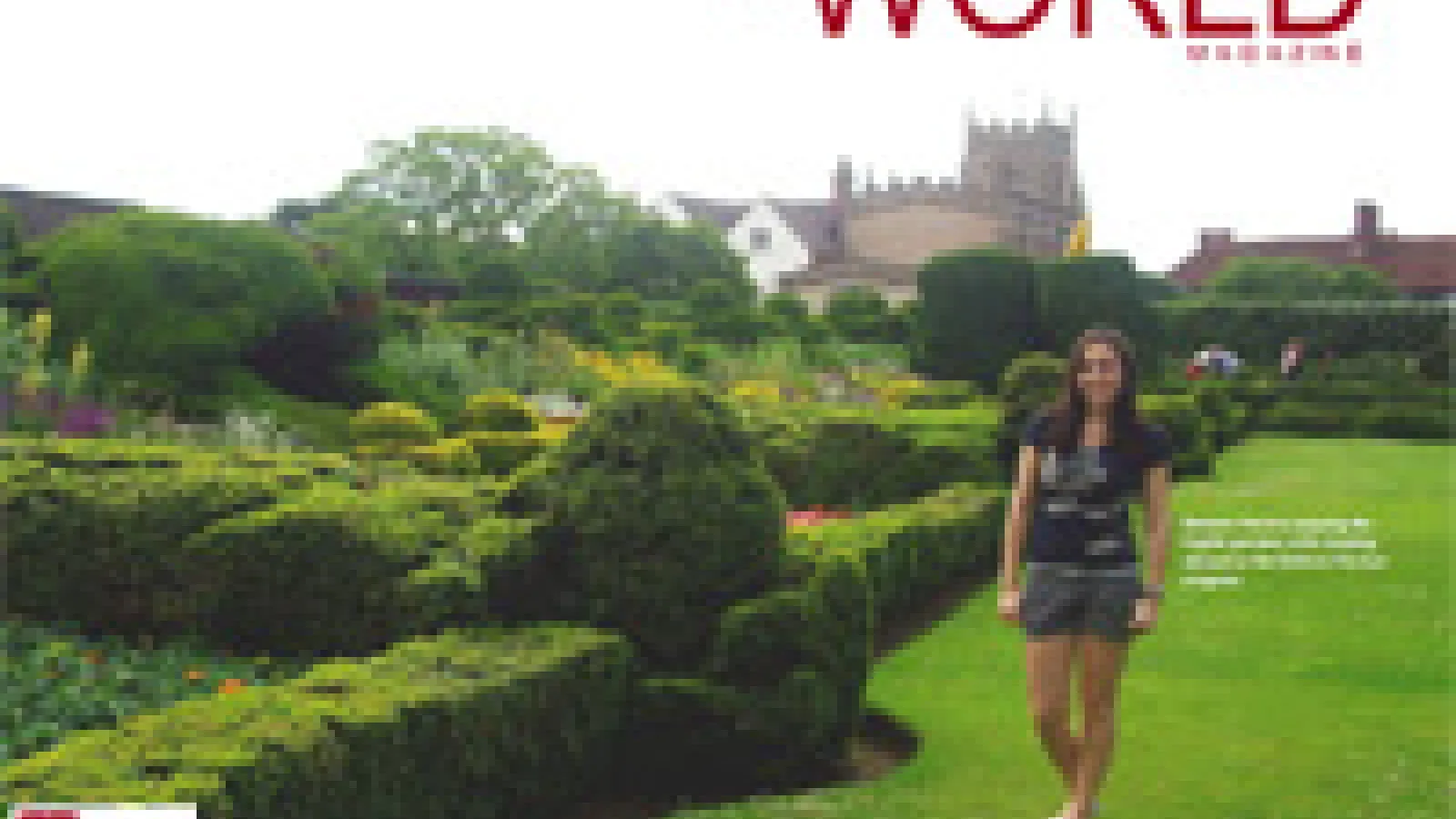 Autumn 2009 cover of Small World Magazine.
