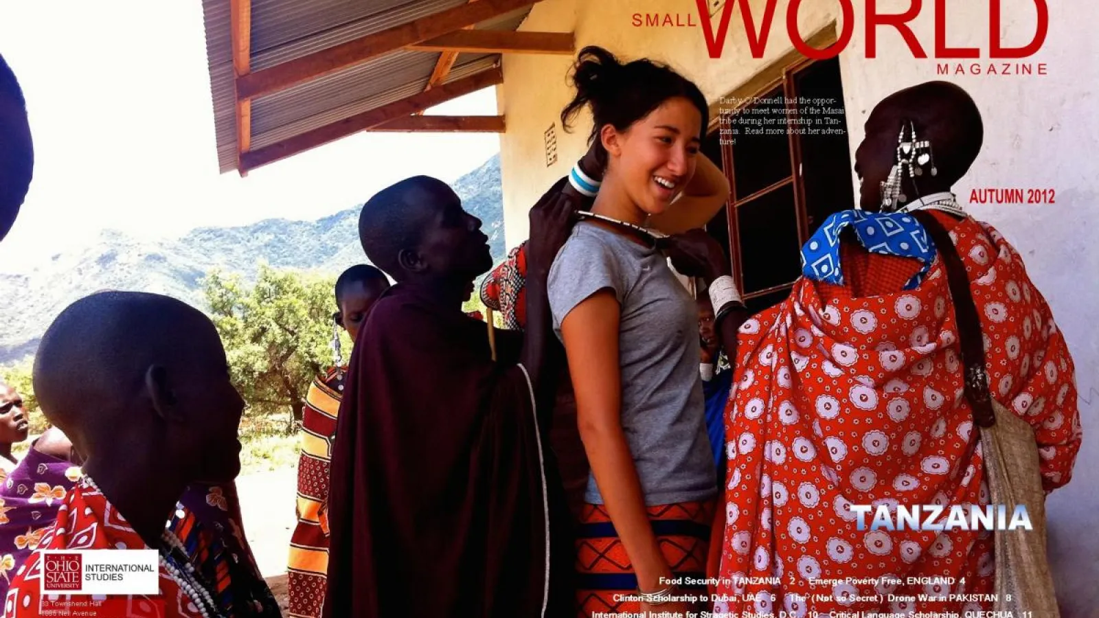 Autumn 2012 cover of Small World Magazine.