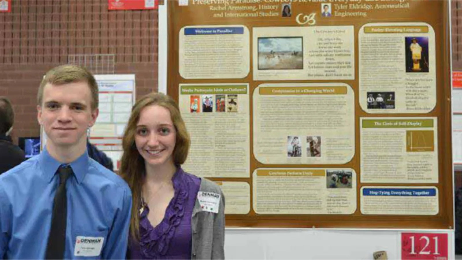 Tyler Eldridge and Rachel Armstrong.