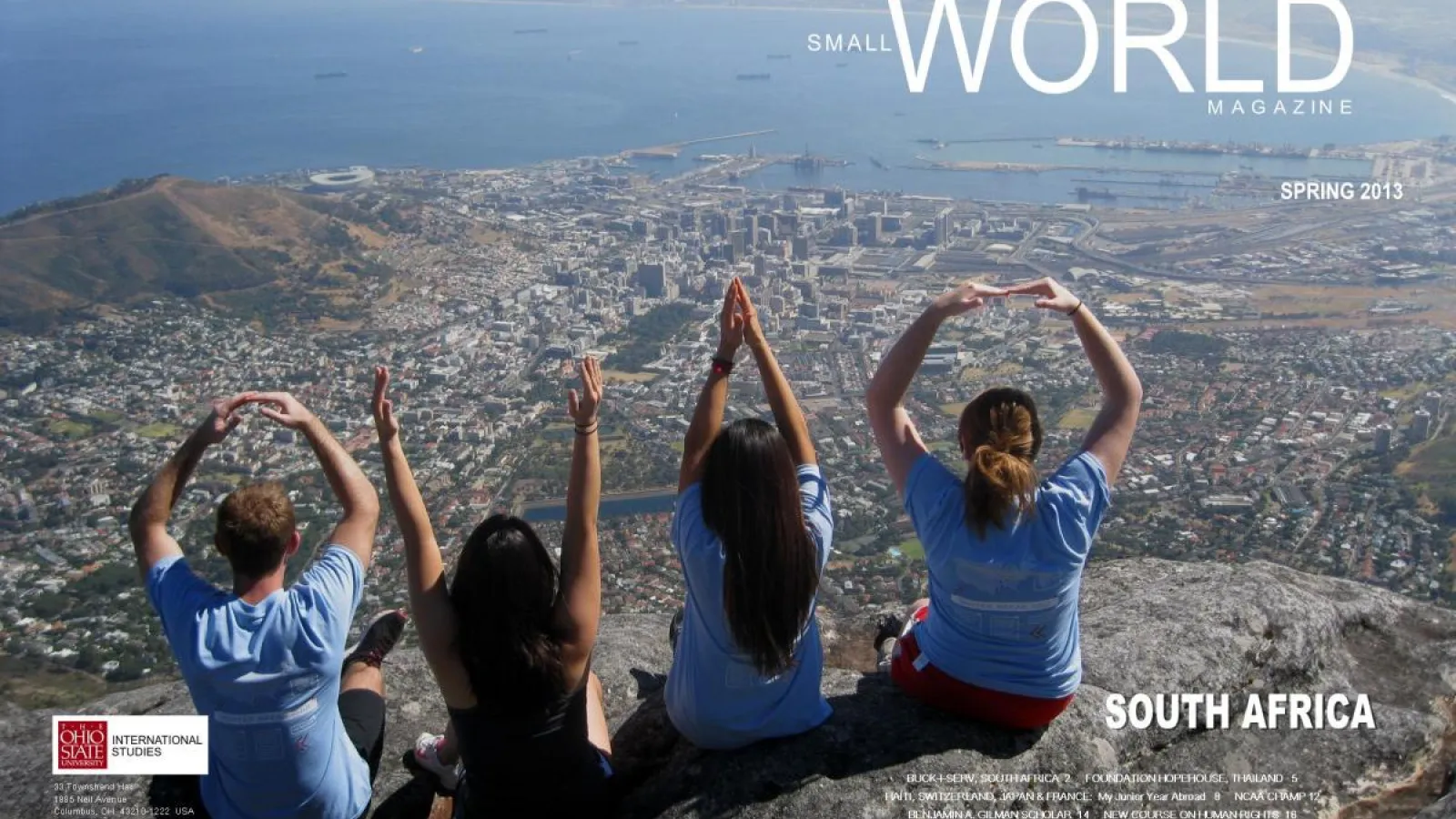 Spring 2013 cover of Small World Magazine.