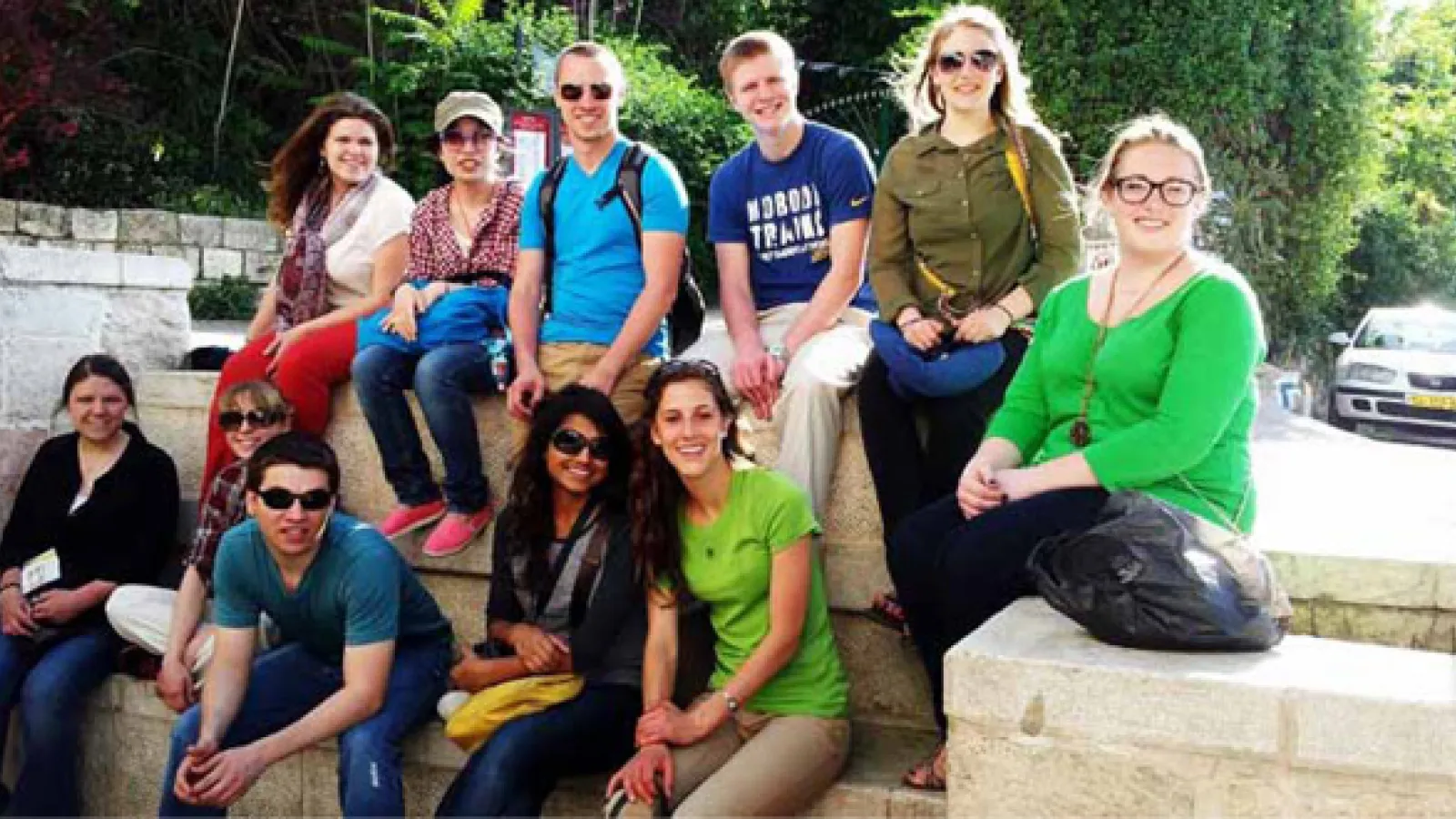 Group photo of participants in the Living Jerusalem class.