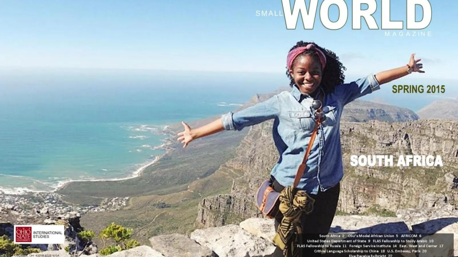 Spring 2015 cover of Small World Magazine.