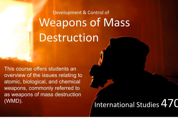 Development and Control of Weapons of Mass Destruction course flyer