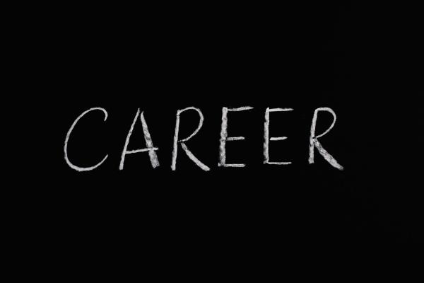 Image of a blackboard with word Career written on it.