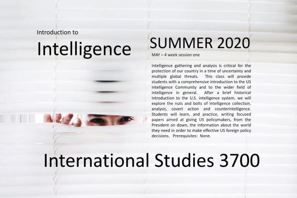 International Studies 3700, Introduction to Intelligence