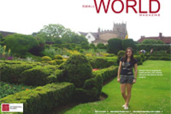 Autumn 2009 cover of Small World Magazine.