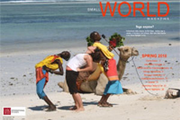 Spring 2010 cover of Small World Magazine. Spring 2010 cover of Small World Magazine.