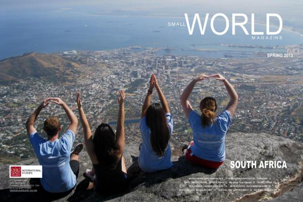 Spring 2013 cover of Small World Magazine. Spring 2013 cover of Small World Magazine.