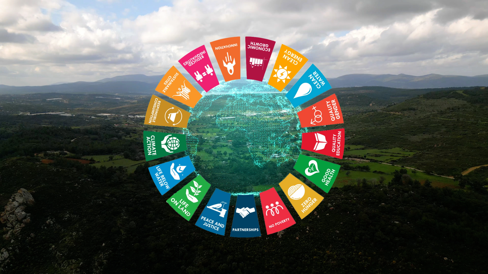 A graphic listing the United Nations Sustainable Development Goals