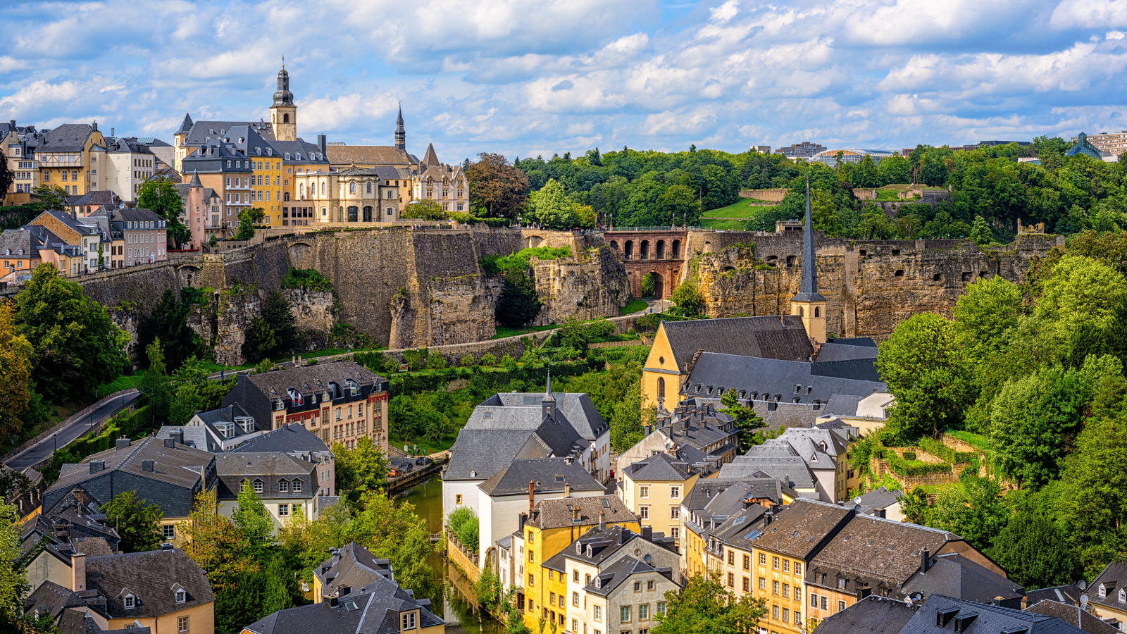 A view of Luxembourg City, Luxembourg