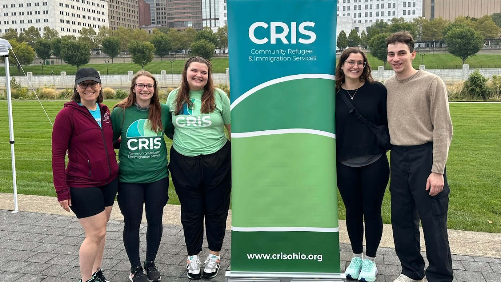 A group of student interns from Community Refugee and Immigration Services