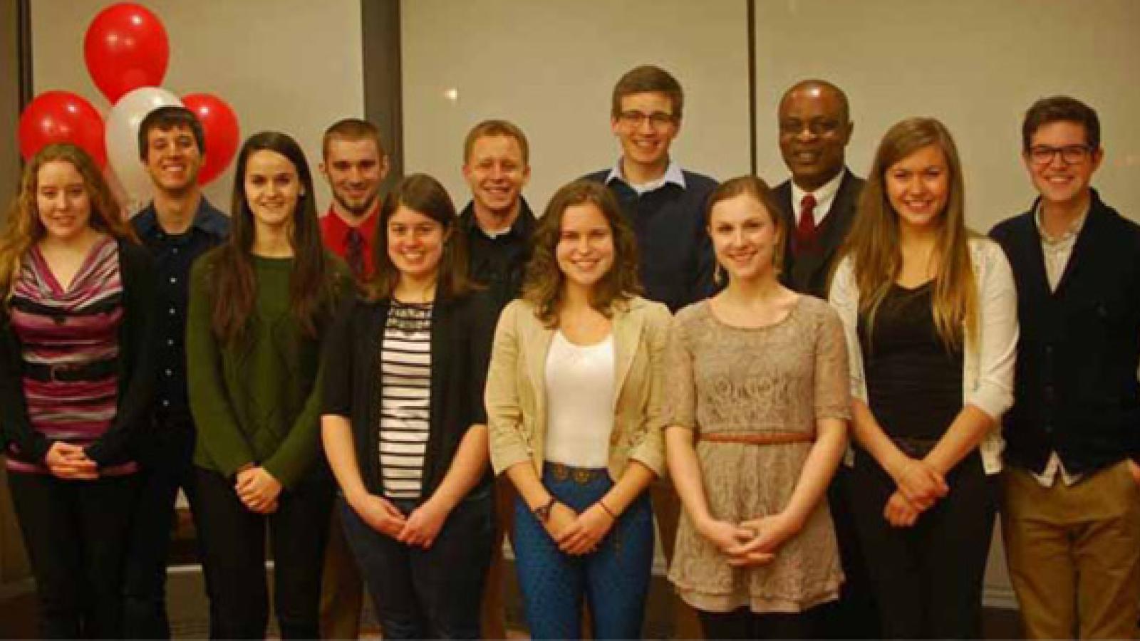 Sigma Iota Rho's 2014 inductees.