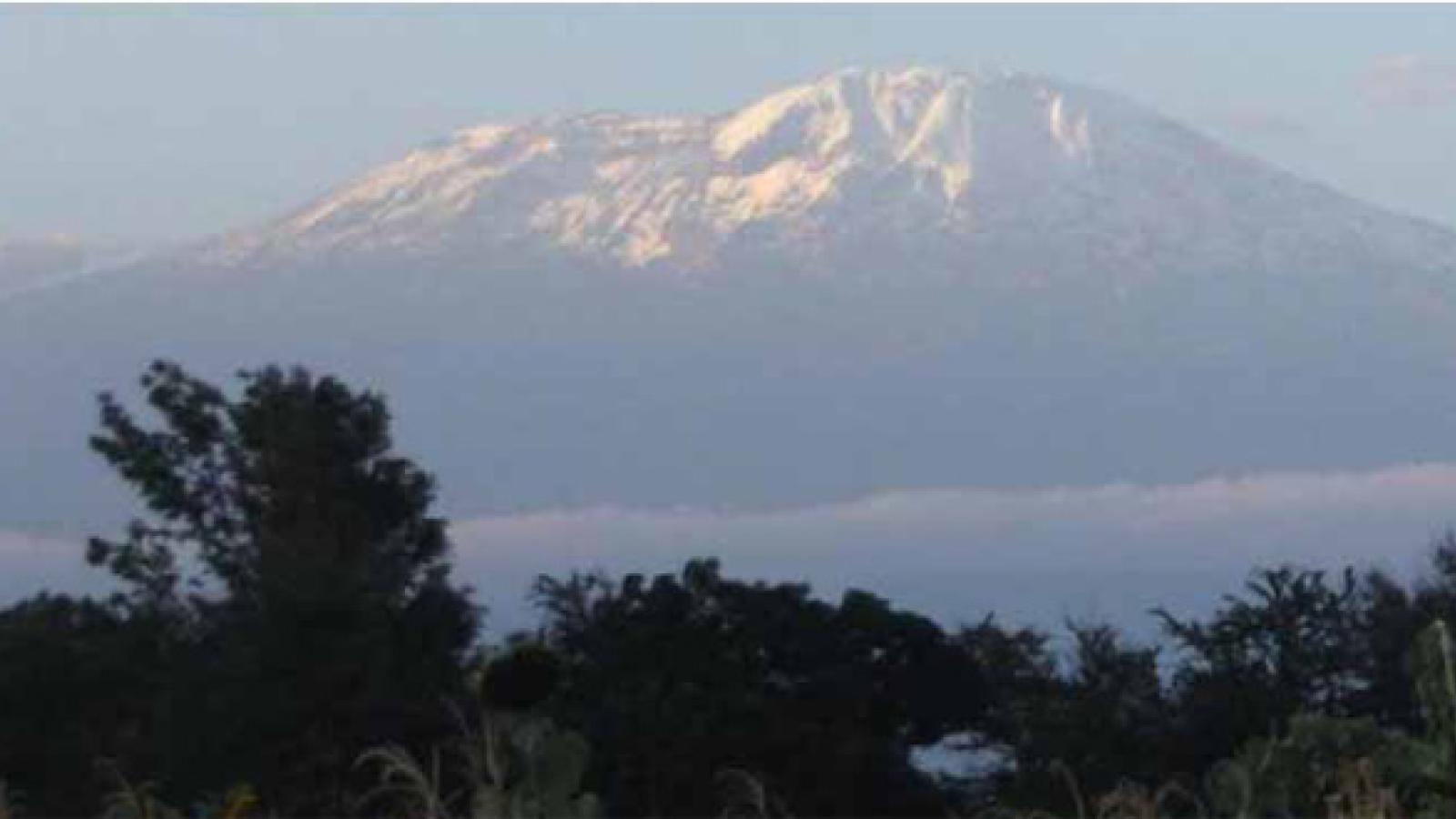 Mount Kilimajaro in Tanzania.