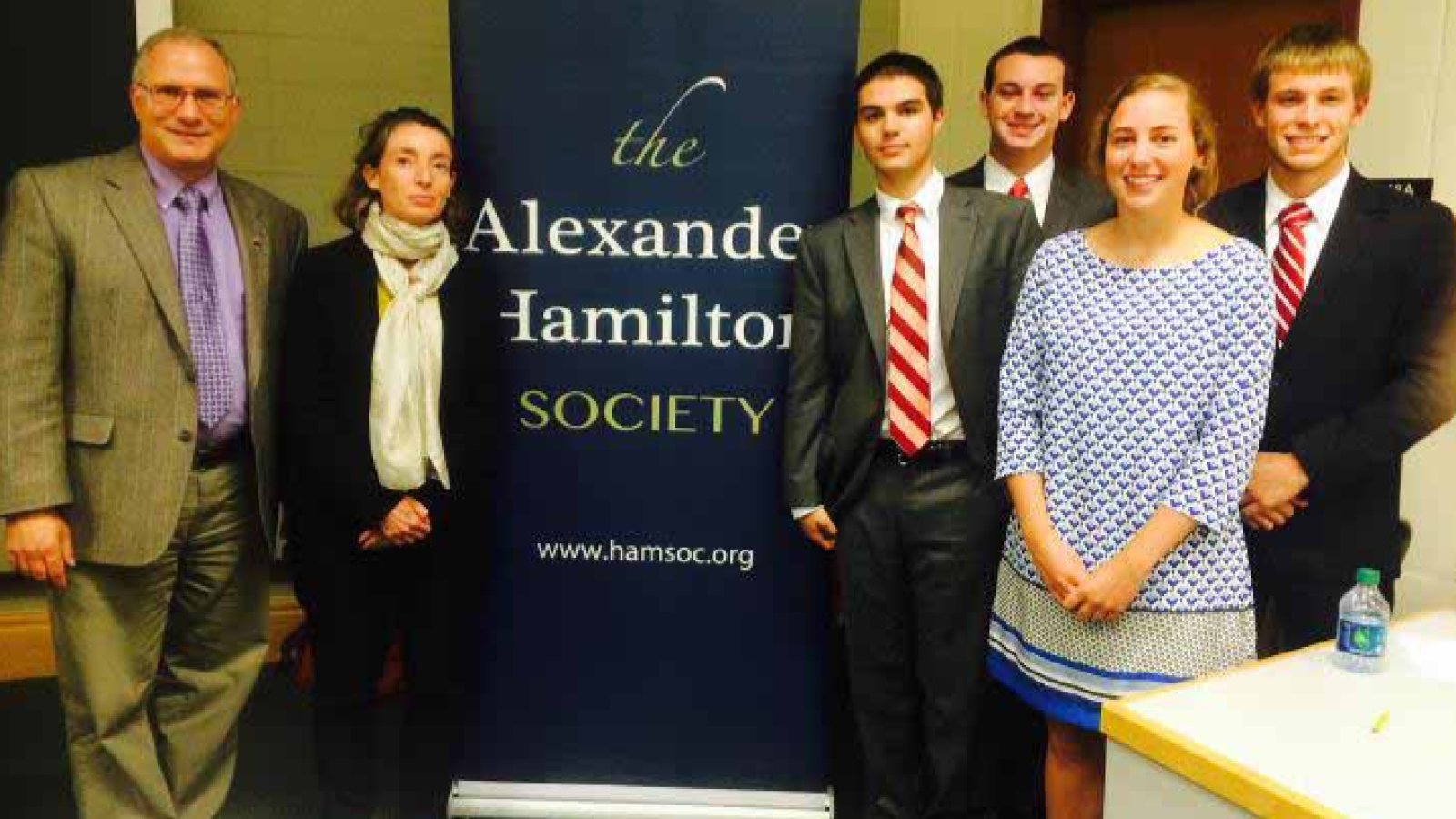 The members of the Alexander Hamilton Society.