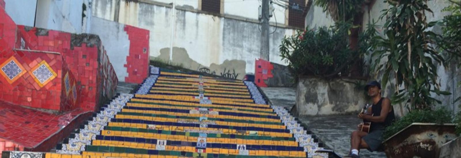 Decorative stairs in Brazil.