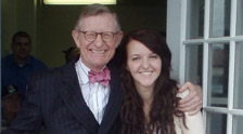 Gordon Gee, former OSU President, and Megan Swillinger.